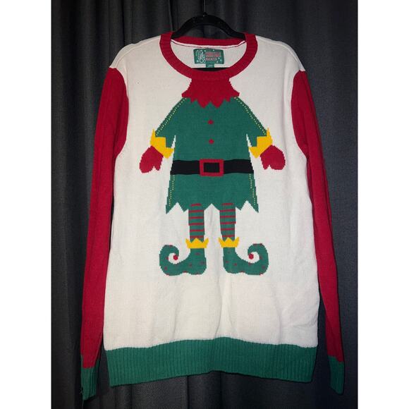Ugly Christmas Sweater Sweaters - Ugly Christmas Sweater Xmas Size Large